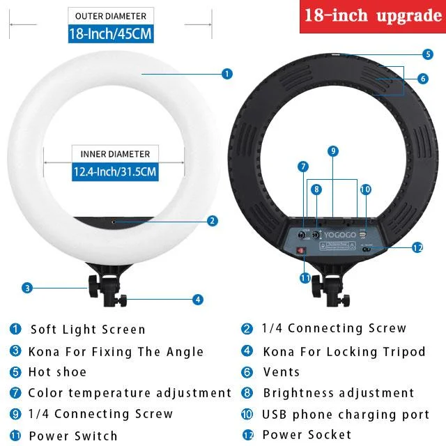 18" Professional LED Fill Light Kit