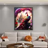 Red Peacock Full Stamped Cross Stitch Kit 11CT 3-Strand 50x65cm