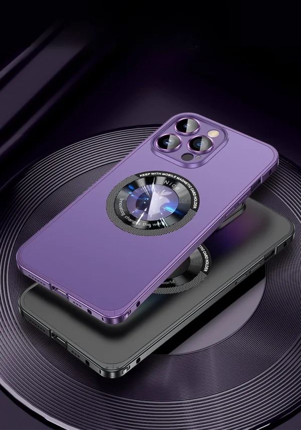 Metal Frame Elastic Buckle iphone All-inclusive Anti-fall Mobile Phone Case