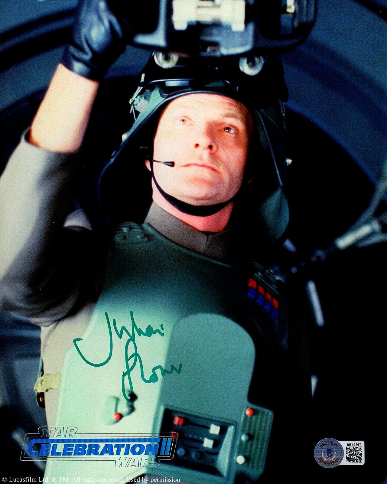 JULIAN GLOVER Signed Star Wars GEN. VEERS