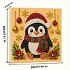 (20x20cm)Xmas Pearl Painting Art Kits With Inner Frame Pearl Gem Paintings Picture Arts Craft for Adults Beginners Home Wall Decor