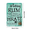 Drink Rum - Vintage Metal Signs - 20*30cm/30*40cm - Warning