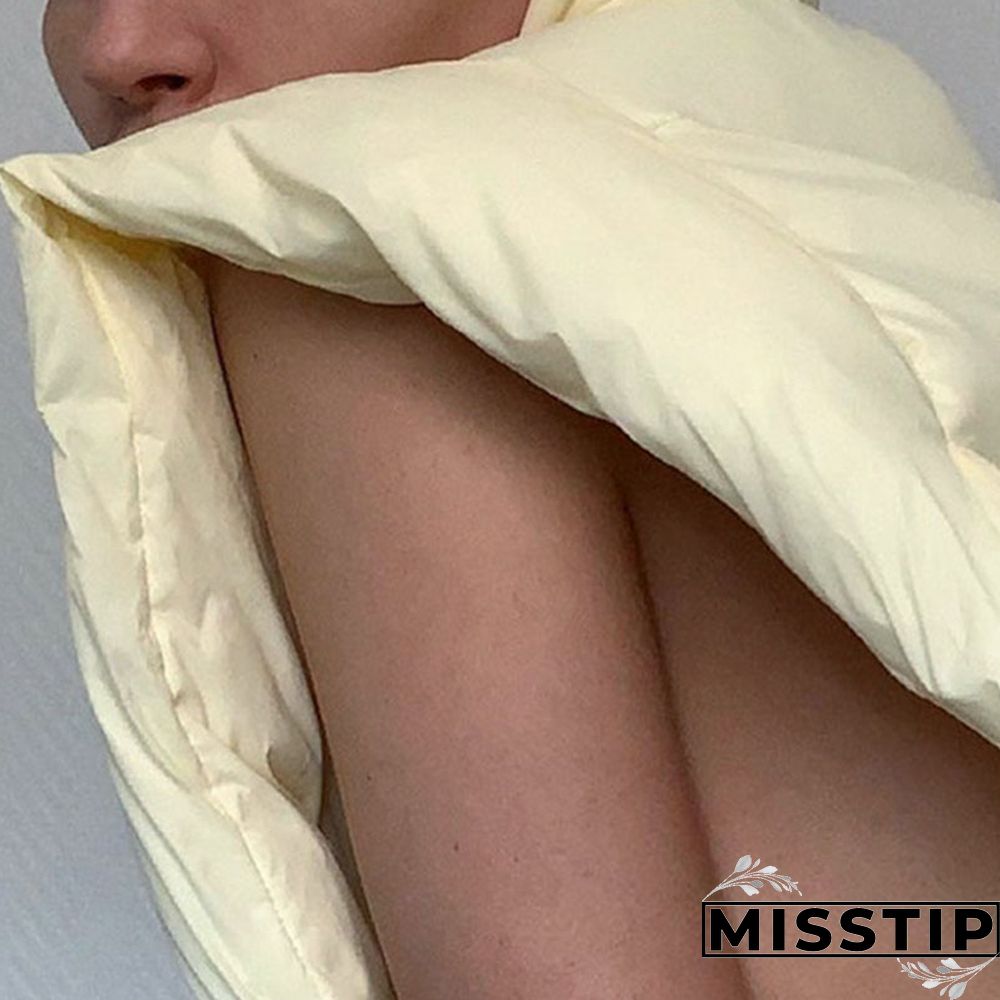 Apricot Casual Solid Patchwork Frenulum Zipper Hooded Collar Outerwear