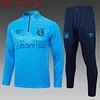 2024/2025 Gremio Half-Pull Training Suit Lake blue Soccer Shirt 1:1 Thai Quality