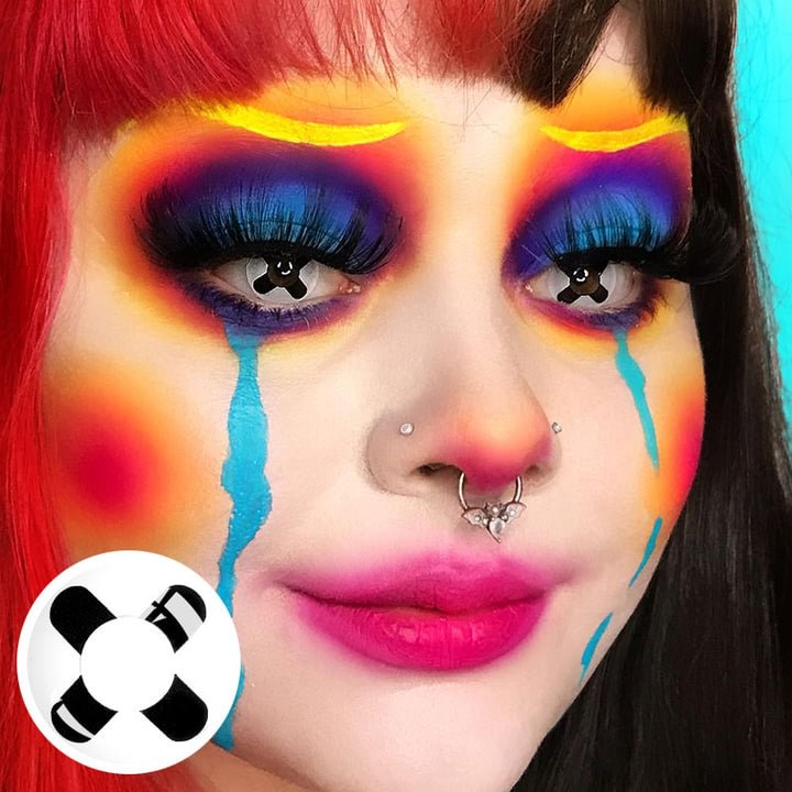 Black Cross Halloween Contact Lense