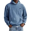 Men's Retro Washed Loose Pocket Hooded Sweatshirt