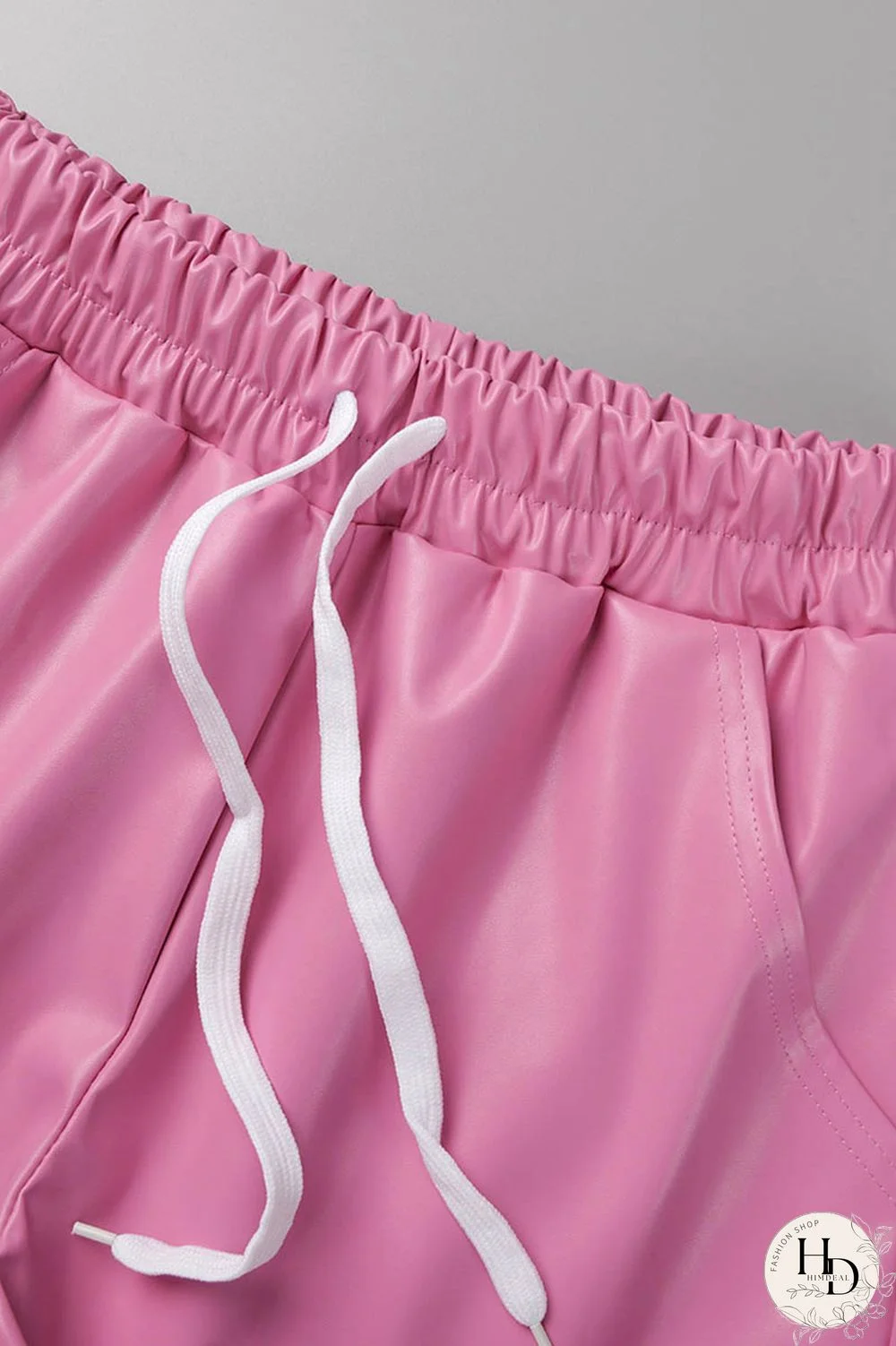 Yellow Sexy Solid Patchwork Regular High Waist Conventional Solid Color Shorts