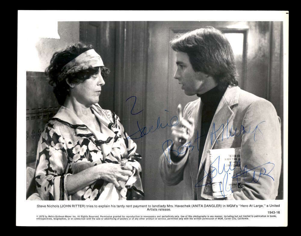 John Ritter PSA DNA Coa Hand Signed 8x10 Hero At Large Photo Poster painting Autograph