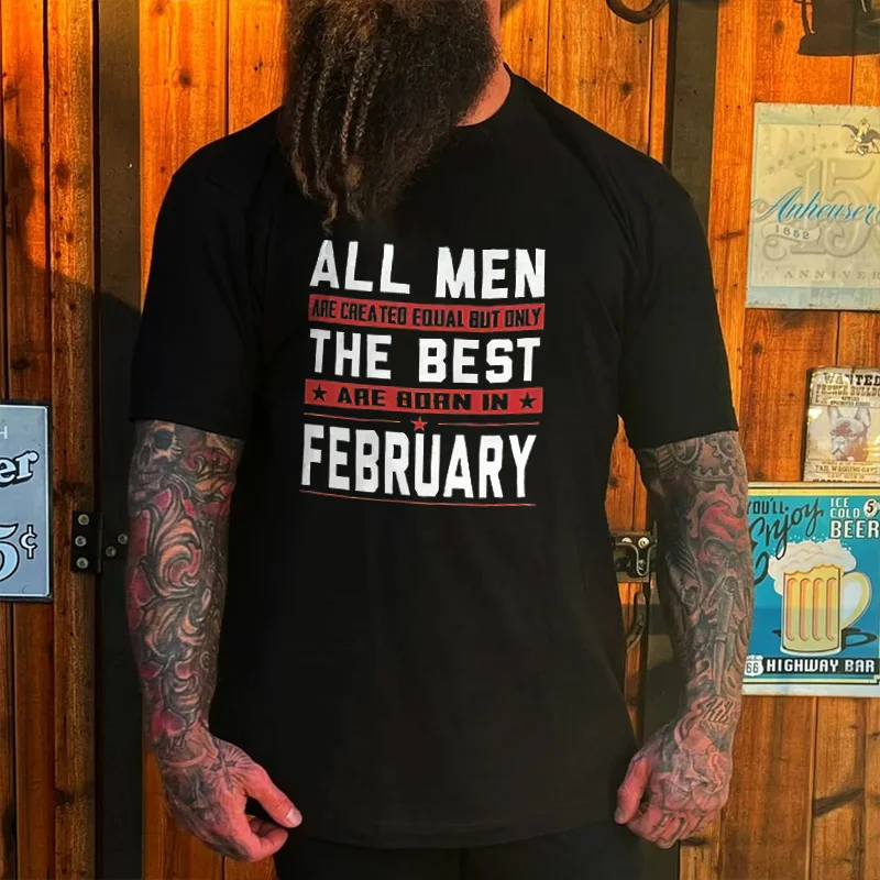 Livereid All Men Are Created Equal But Only Printed Men's T-shirt - Livereid