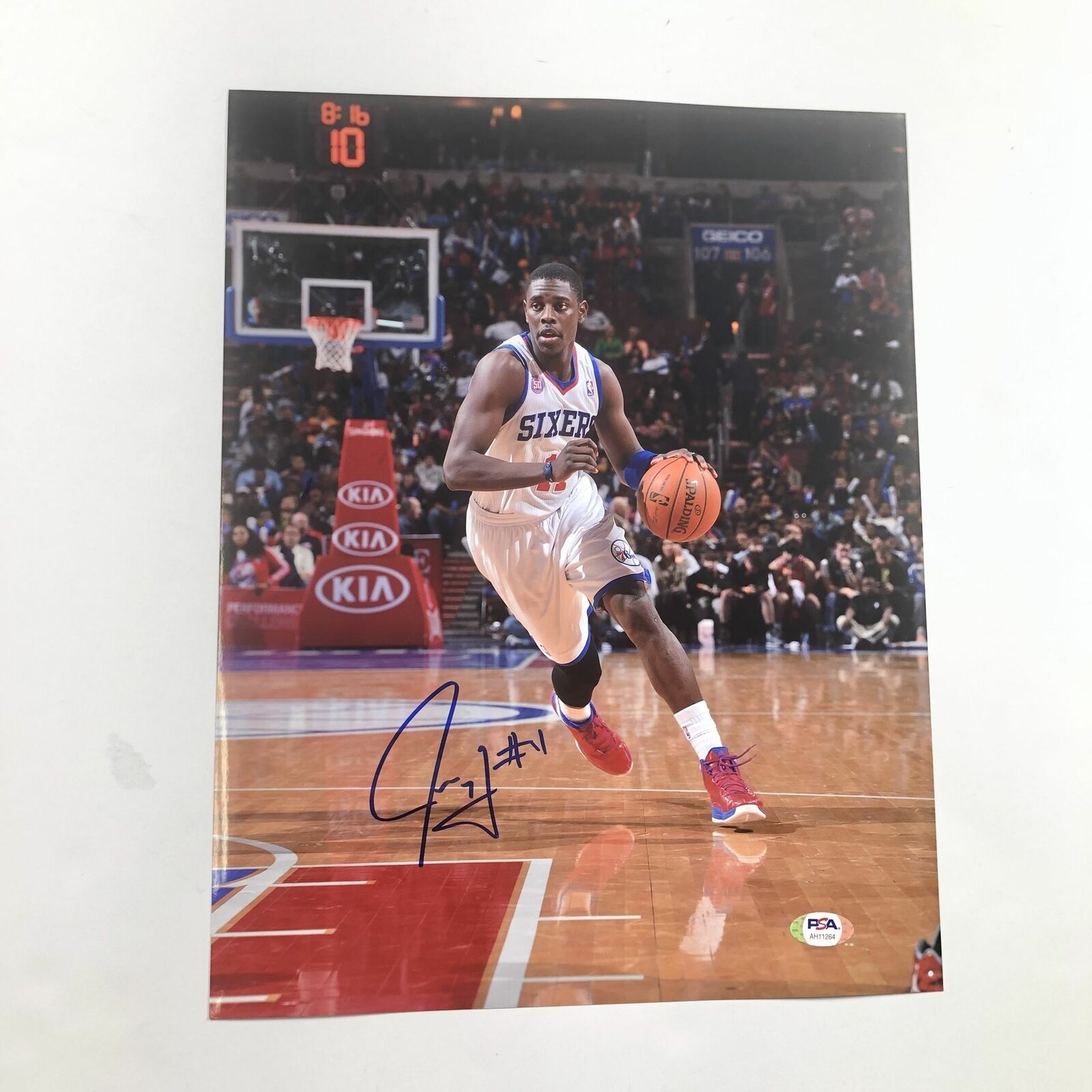 Jrue Holiday signed 11x14 Photo Poster painting PSA/DNA Philadelphia 76ers Autographed