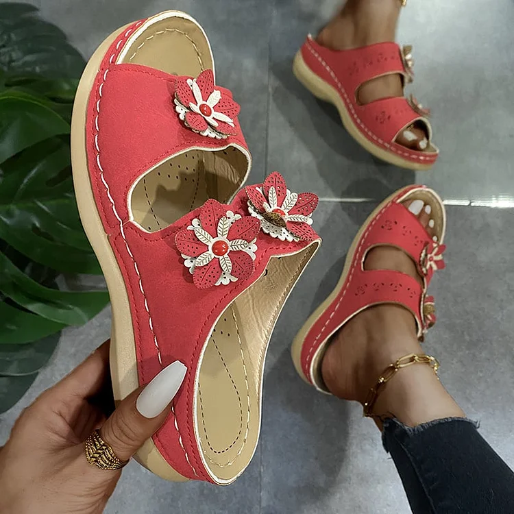 🔥 Woman Casual Platform Peep Toe Shoes Non-Slip Thick Sole Sandals
