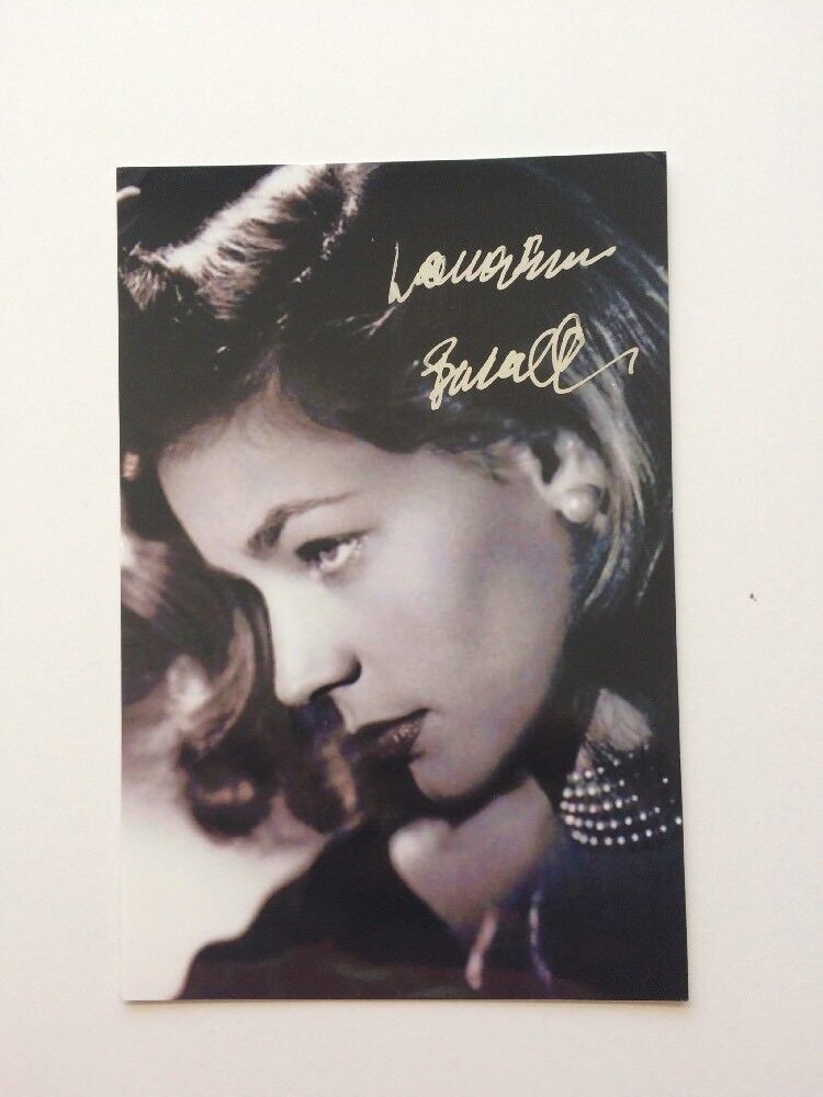 Lauren Bacall Autographed Photo Poster painting Signed Will Pass BAS JSA PSA Deceased