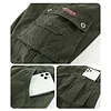 Cotton Blend Cargo Shorts for Men Lightweight Breathable Outdoor Summer Shorts with Multiple Pockets by Inlyline