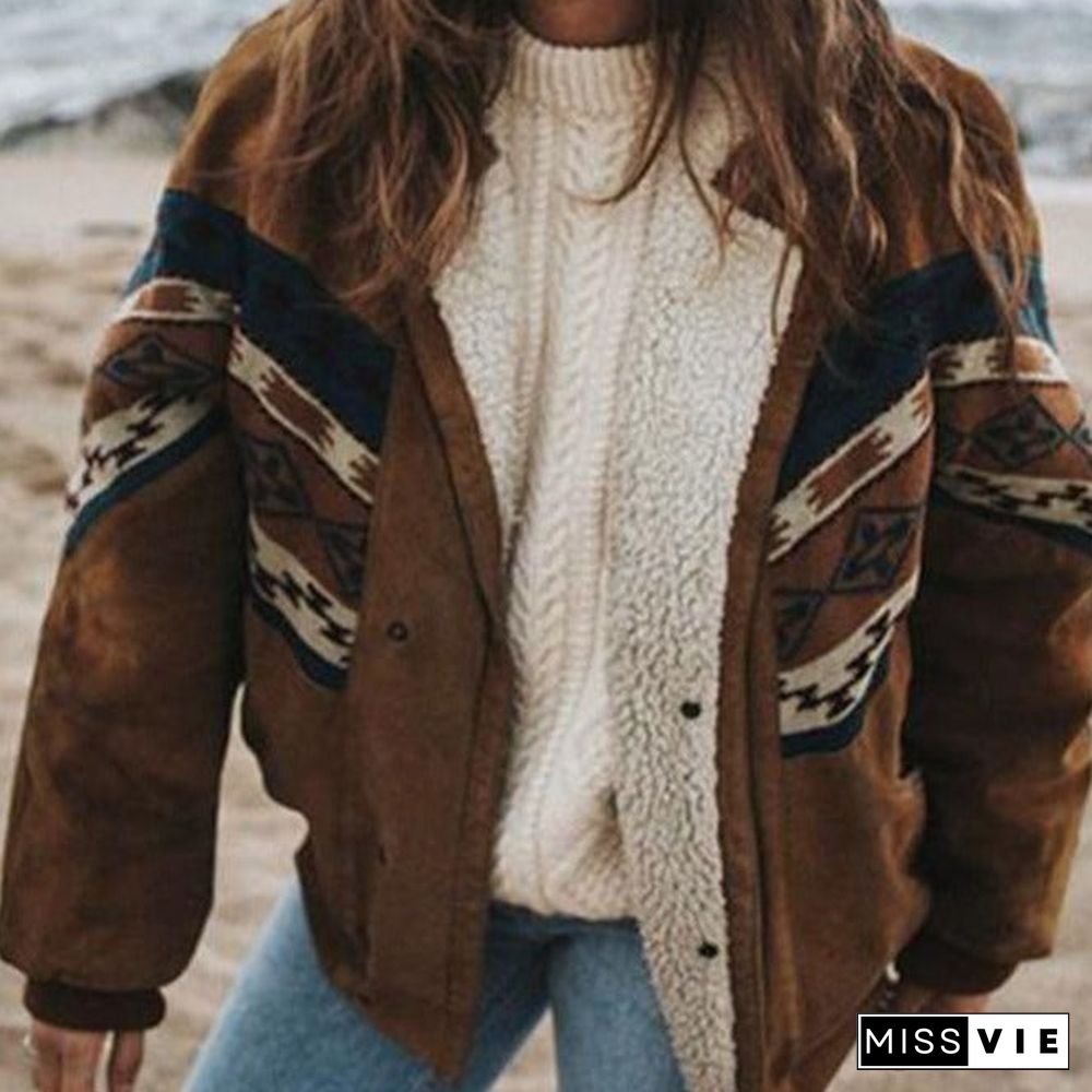 Winter Leisure Long Sleeved Cotton Coat