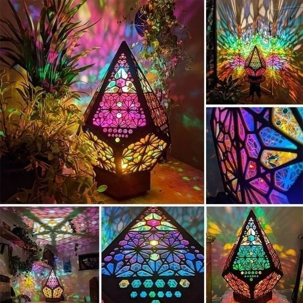 Floor Lamp - Bohemian Light - Gifts For Her- Bohemian Decor - Home Decor- Wooden Lamp - Gifts For Him