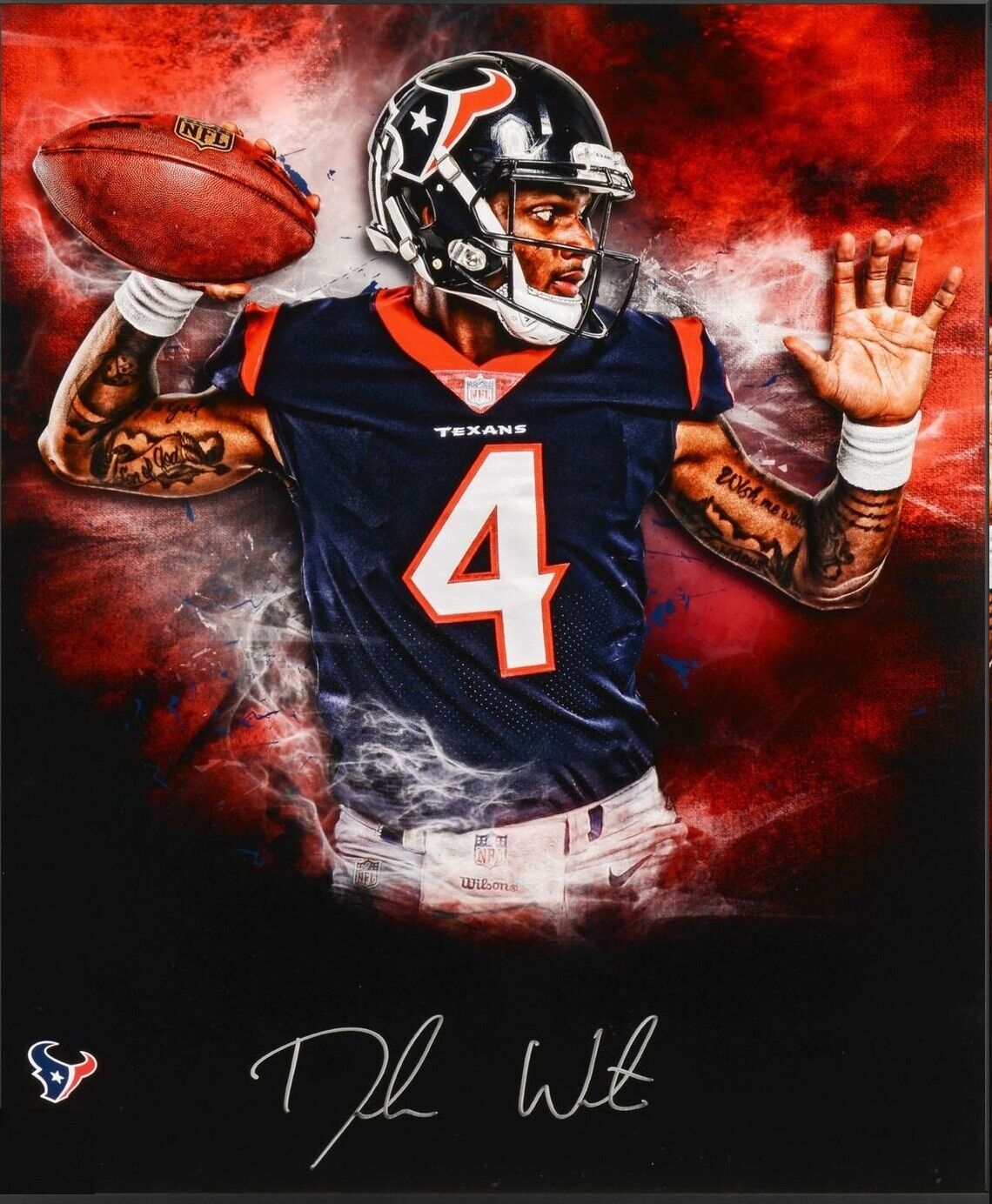 Deshaun Watson Autographed Signed 8x10 Photo Poster painting ( Texans ) REPRINT