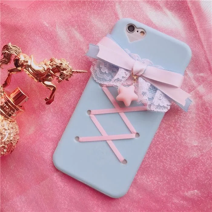 Lolita Lace Ribbon Bow Iphone Phone Case SP1812007