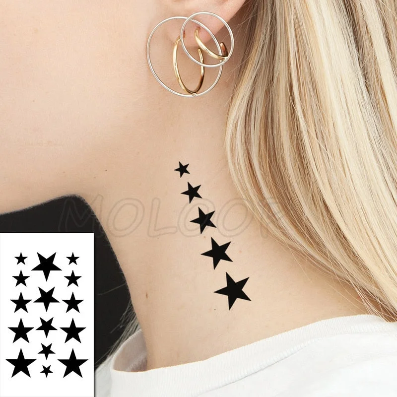 Waterproof Temporary Tattoo Stickers Chinese Character Win Every Exam Small Size Tatto Flash Tatoo Fake Tattoos for Man Women