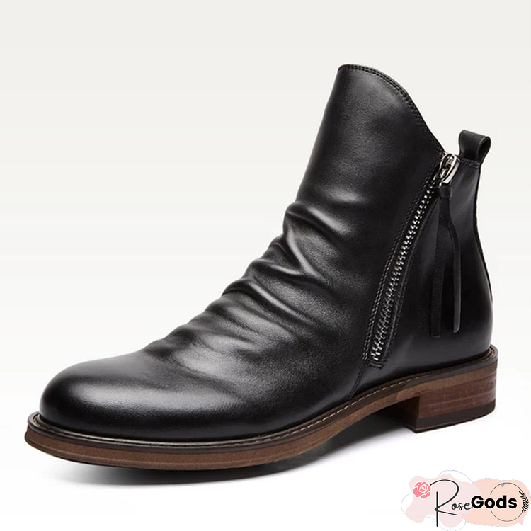 Original Design Genuine Leather Retro Boots