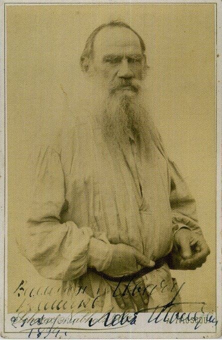 LEO NIKOLAYAVICH TOLSTOY (1828-1910) Signed Photo Poster paintinggraph - Author Writer preprint