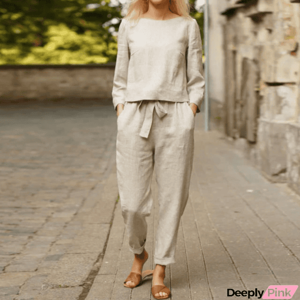 NOVA I Cotton Casual Linen Set Suit