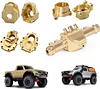 AMK TRX4 TRX6 Brass Rear Portal Axle Housing Heavy Weight Coating Set for 1/10 RC Crawler Car Bronco Defender Upgrade (4 in 1 Set for TRX4 TRX6,528g)