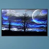 (60*35cm)Blue Sky Tree - Round AB Drill Diamond Painting