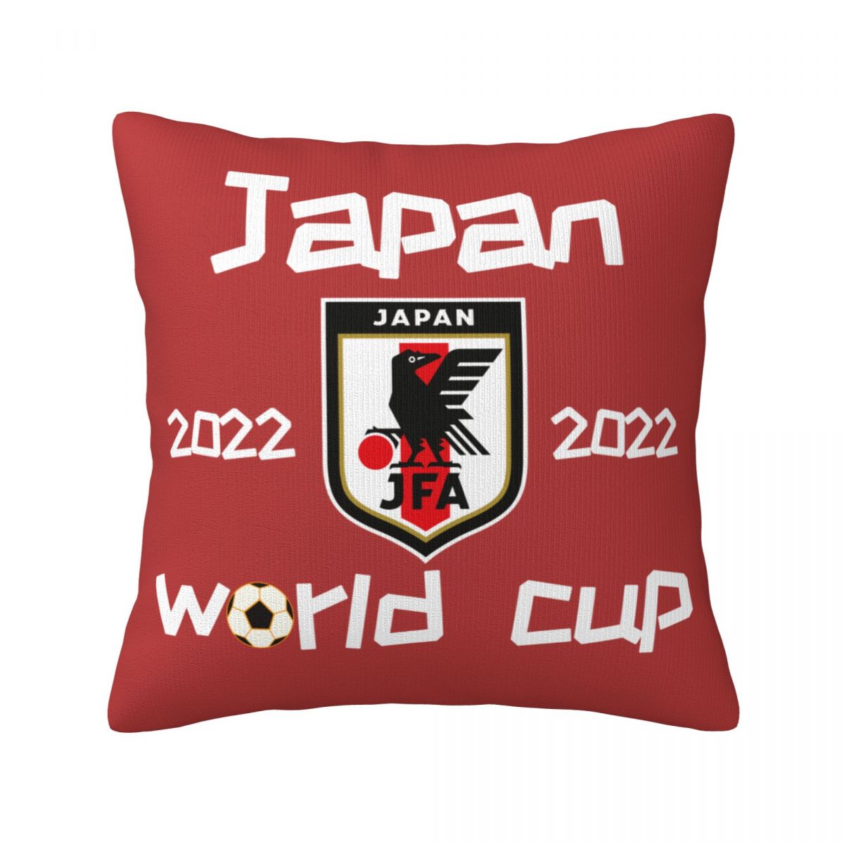 Japan 2022 World Cup Team Logo Decorative Throw Pillow