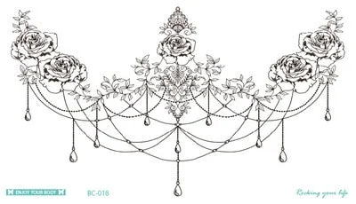 Waterproof Temporary Tattoo Sticker Symbol Totem Wing Tatto on Leg Arm Back Tattos Sexy Flash Tatoo Fake Tattoos for Men Women