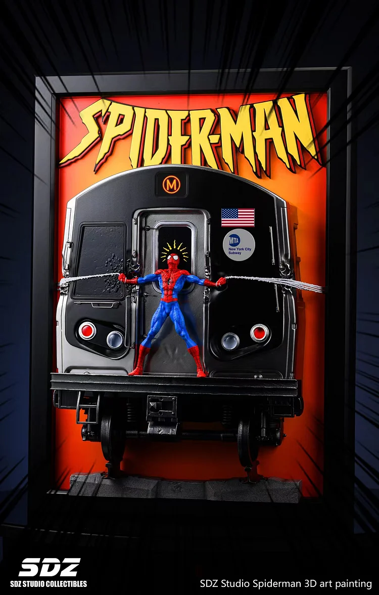 PRE-ORDER SDZ Studio - Marvel Art Statue Painting Series Spiderman Statue(GK) Painting-
