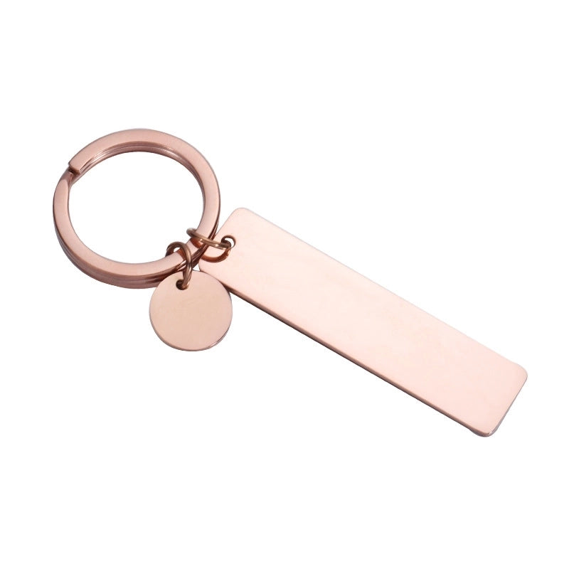 Modern Style Solid Color Stainless Steel Plating None Women’s Bag Pendant Keychain