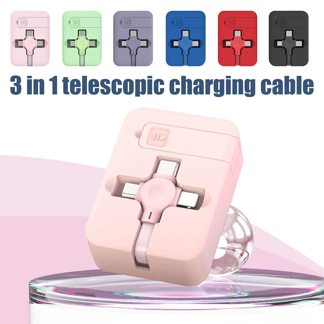 Bracket Retractable 3-in-1 Data Cable | IFYHOME