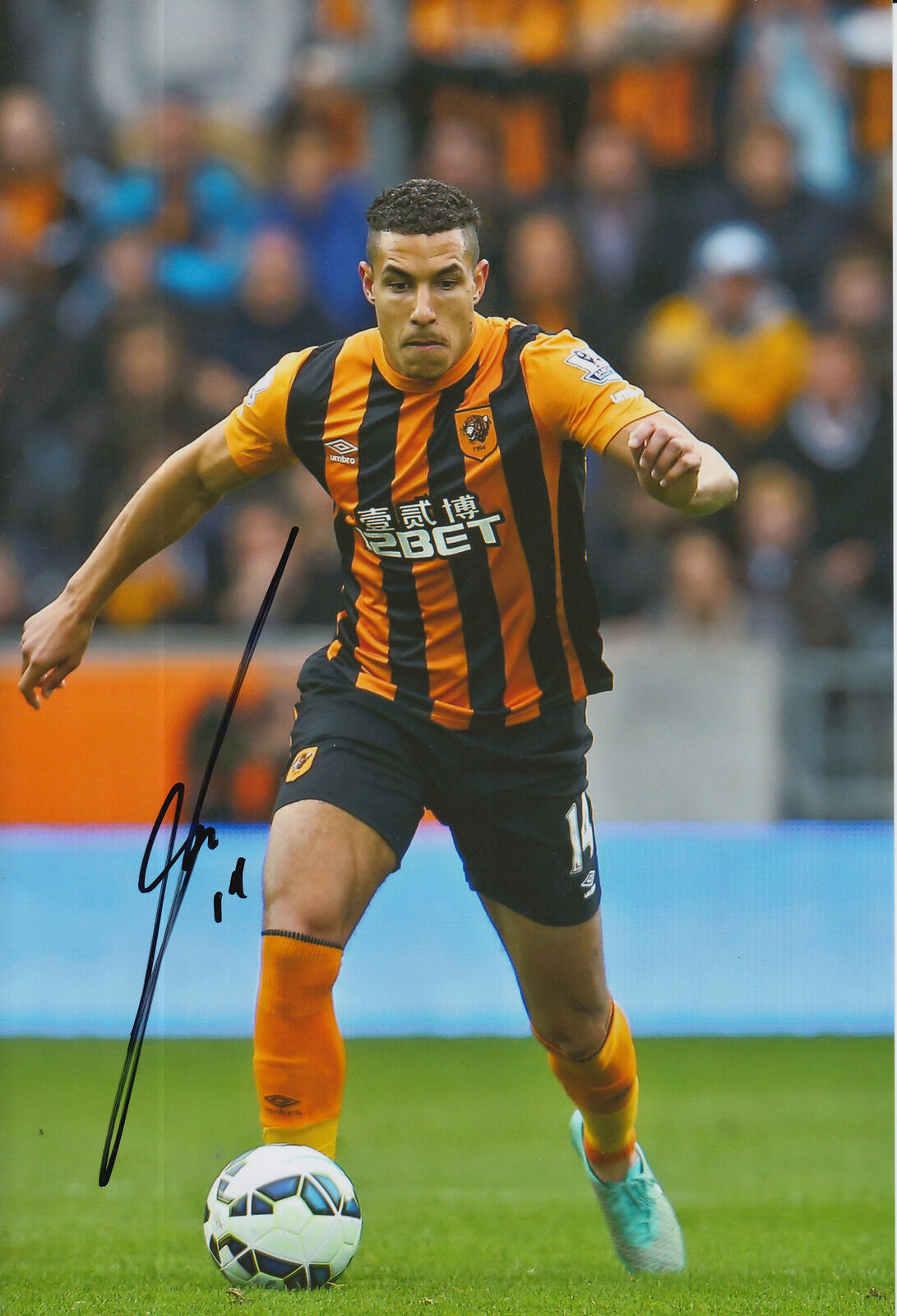 HULL CITY HAND SIGNED JAKE LIVERMORE 12X8 Photo Poster painting 2.