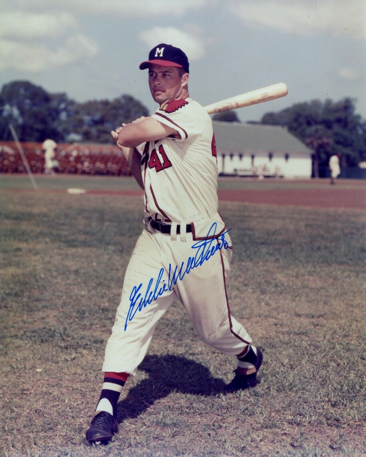 Eddie Mathews 8 x10 Autographed Signed Photo Poster painting ( Braves HOF ) REPRINT