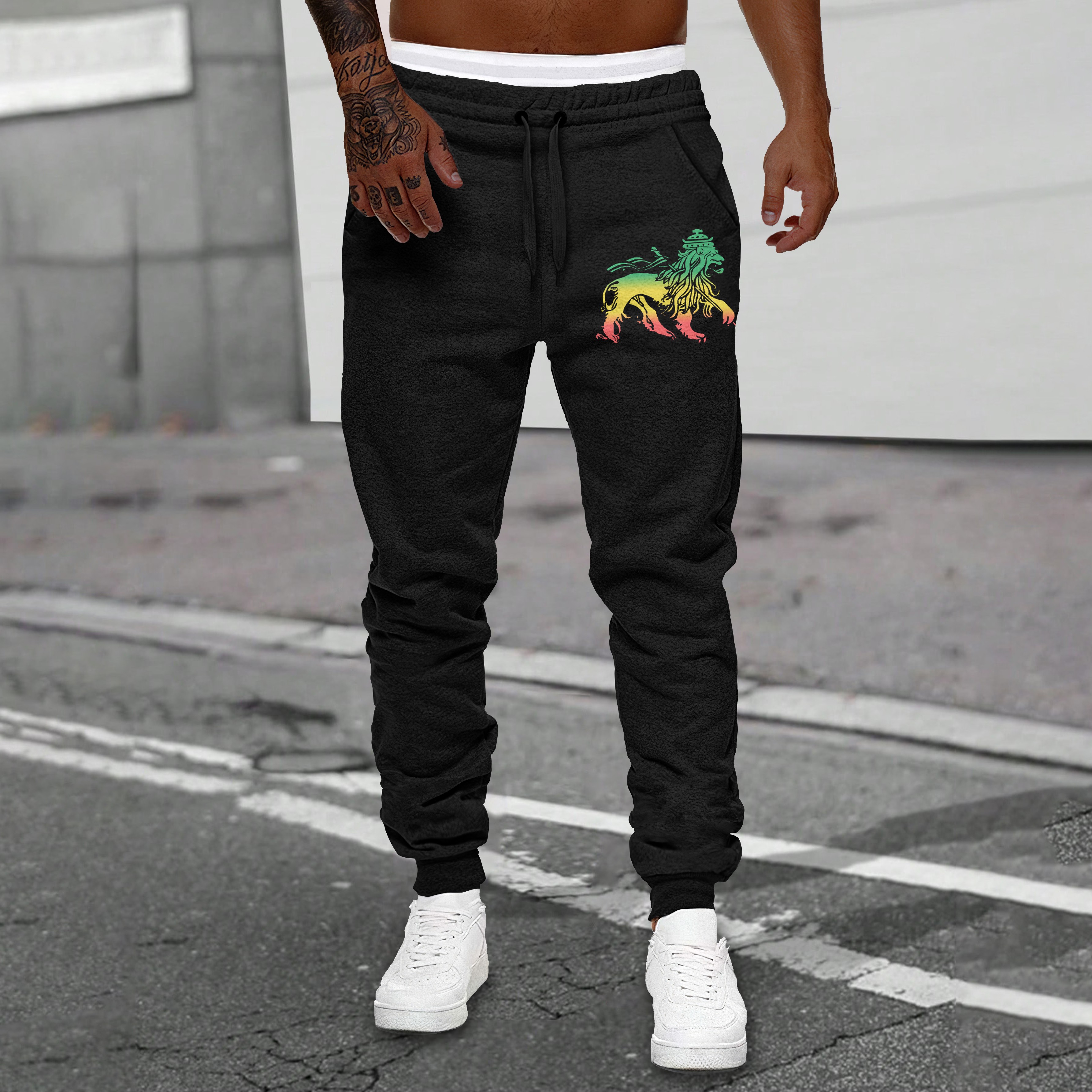 Reggae Gradient Lion Stylish Sweatpants wearshes