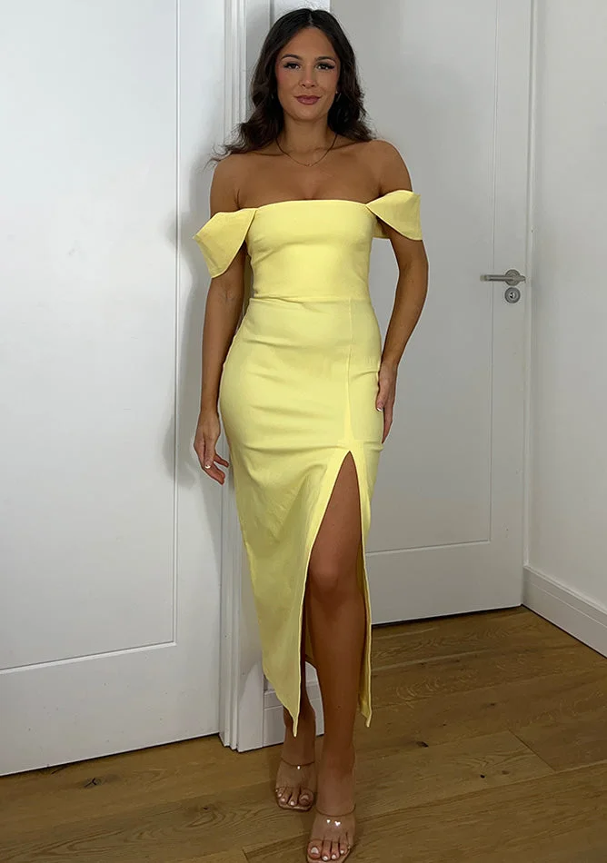 Astra Sherbet Bardot Midaxi Dress