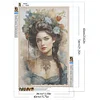 (40*60cm)Lady - Full Round Drill Diamond Painting