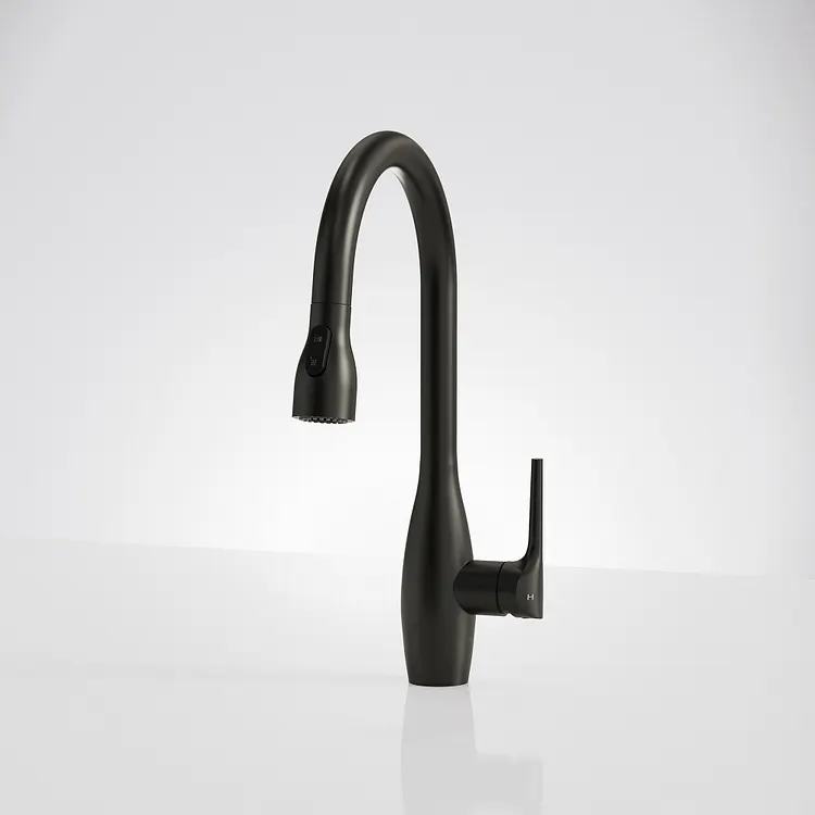 EVERSTEIN Pull Down Kitchen Faucet with Sprayer Matte Black 
