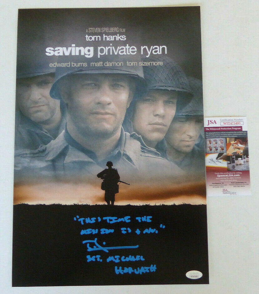 Tom Sizemore Signed 12x18 Photo Poster painting Autographed Saving Private Ryan, JSA Witness COA