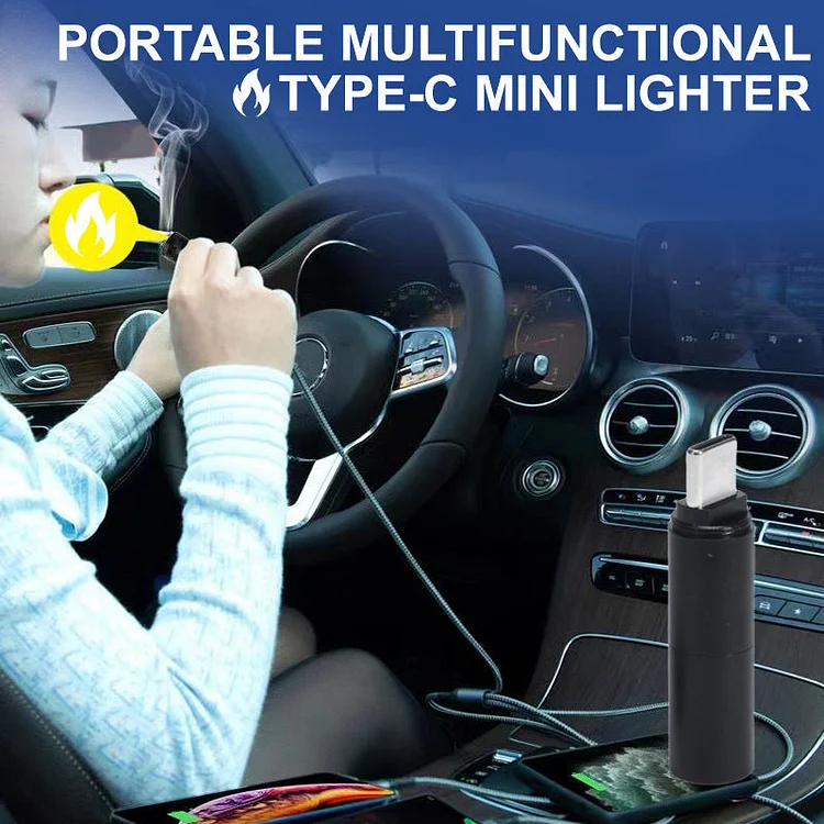 Portable Multifunctional TYPE-C Mini Lighter