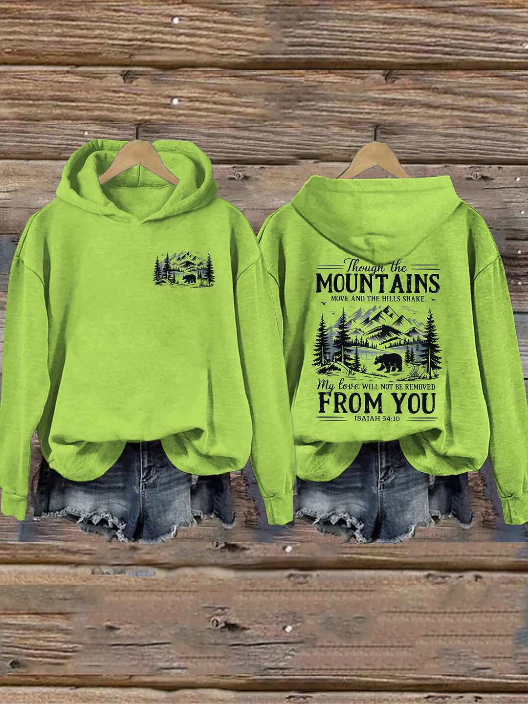 Though The Mountains Move Vintage Hoodie