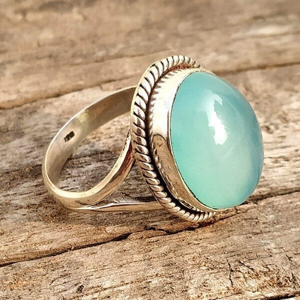 🔥Last Day 75% OFF🎁Aqua Chalcedony Ring