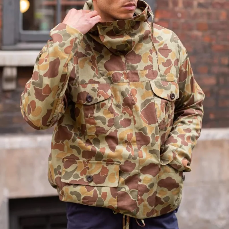 British Army Four Button Pocket Camouflage Hoodie