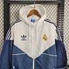 2023/2024 Real Madrid Windbreaker White Blue Soccer Jersey