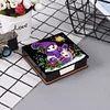 (US Local)5D DIY PU Snowman Diamond Painting Notecard Box Gem Art Sticky Note Holder
