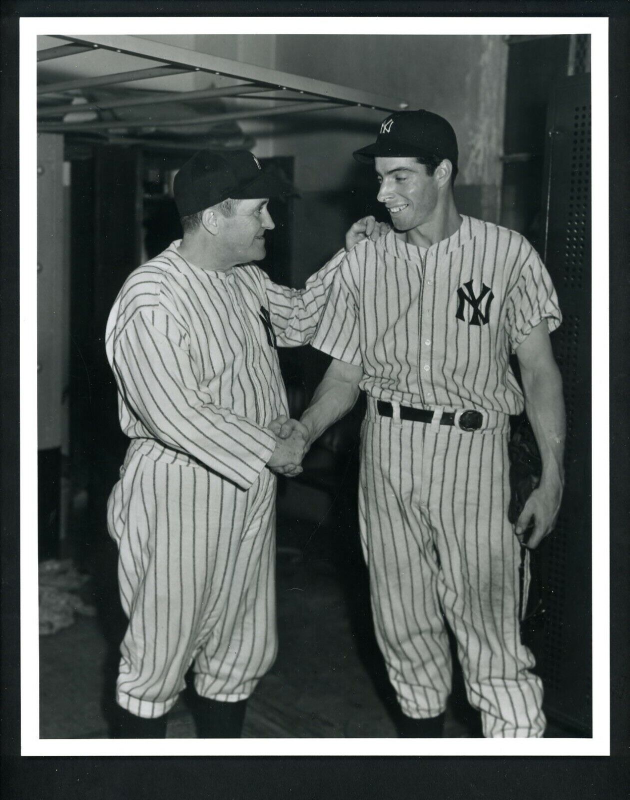 Joe DiMaggio & Joe McCarthy 1930's Type IV Press Photo Poster painting New York Yankees