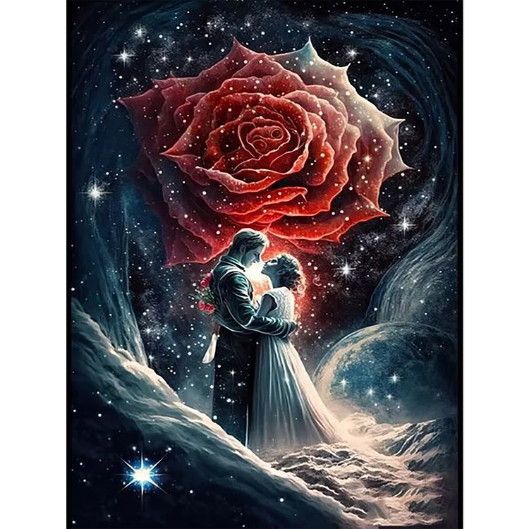 Rose Lover 40*50CM(Canvas) Full Round Drill Diamond Painting gbfke