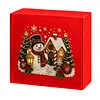 DIY Diamond Art Christmas Gift Box Red Hardboard Holiday Craft Decor Kit