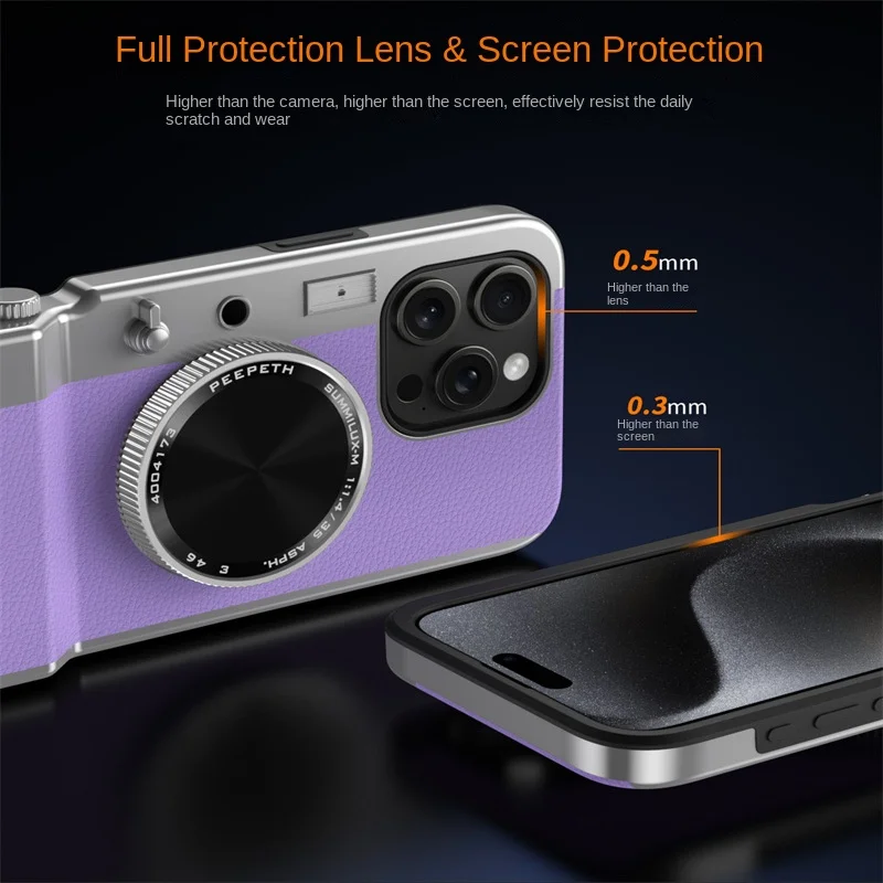 iPhone all-in-one camera photo-taking phone case