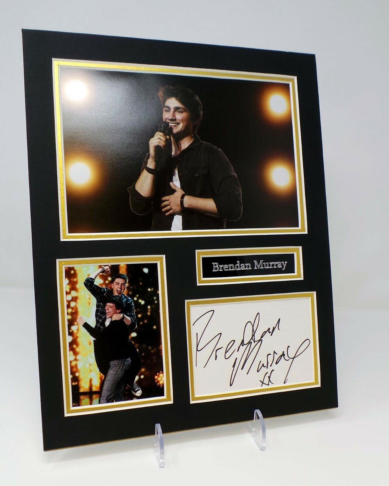 Brendan MURRAY Signed Mounted Photo Poster painting Display AFTAL COA X-Factor Eurovision Singer